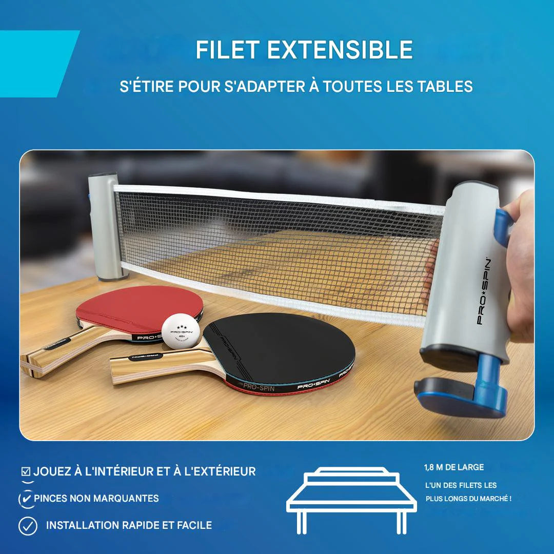 đ Kit Ping-Pong Complet et Portable : Plaisir InstantanĂ© Ă la Maison ou en Voyage !