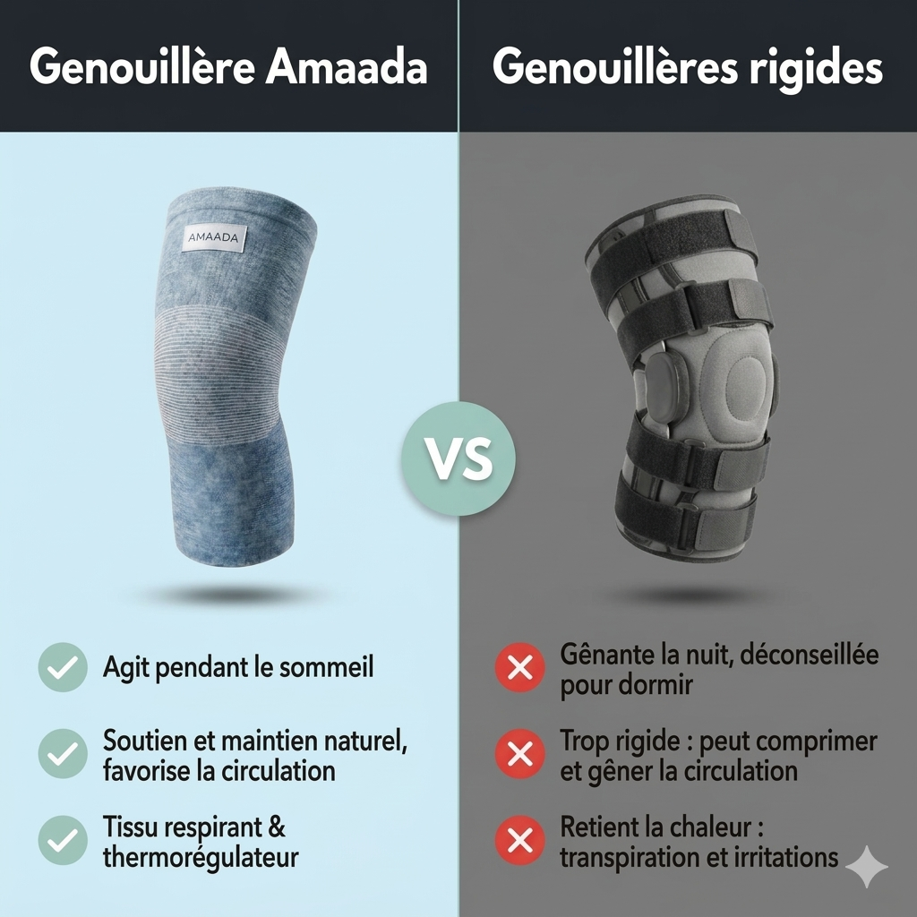 Genouillères de maintien en bambou