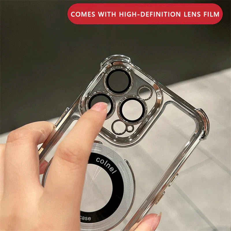 Coque de téléphone portable antichoc avec revêtement électroplaqué