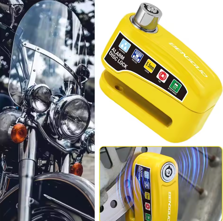 🔒 Serrure de Moto et Vélo avec Alarme Intégrée 🚨 Sécurité Maximale et Protection Antivol Intelligente 💪