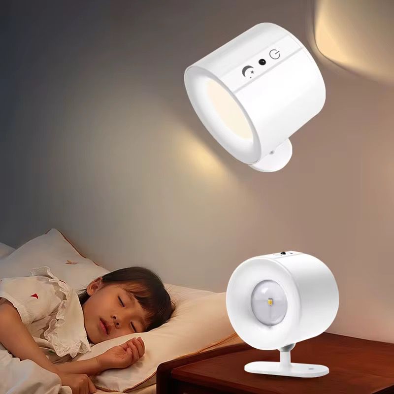💡 Lampe Murale LED Rotative 360° – Rechargeable & Détecteur de Mouvement