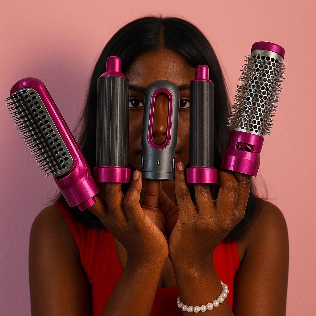 Coiffeur à air chaud 5 en 1 - Boucle, sèche,lisse