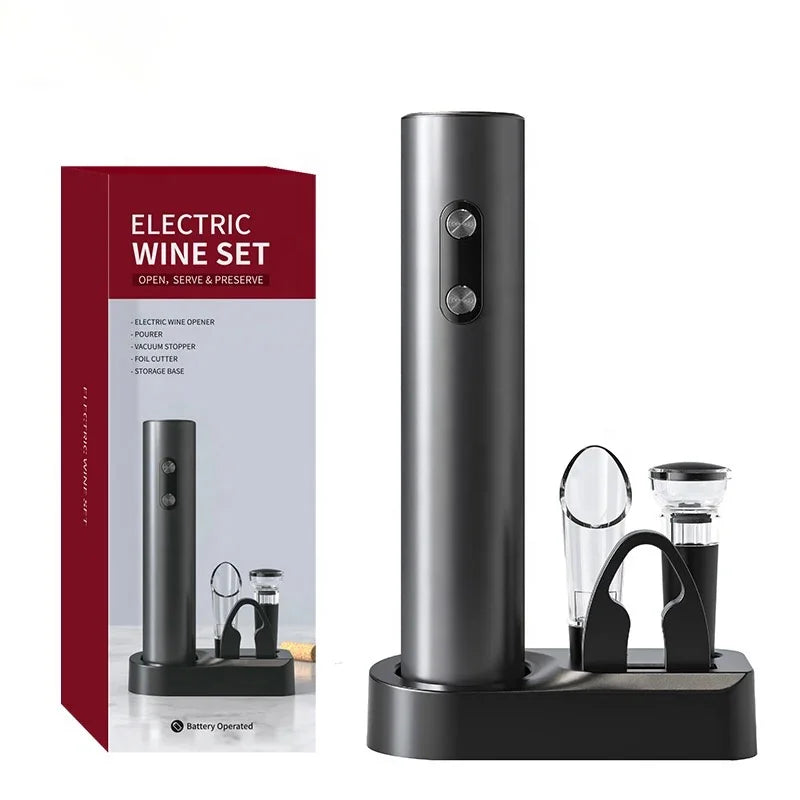 Ouvre-Bouteille de Vin Électrique Automatique avec sa Base de Chargement