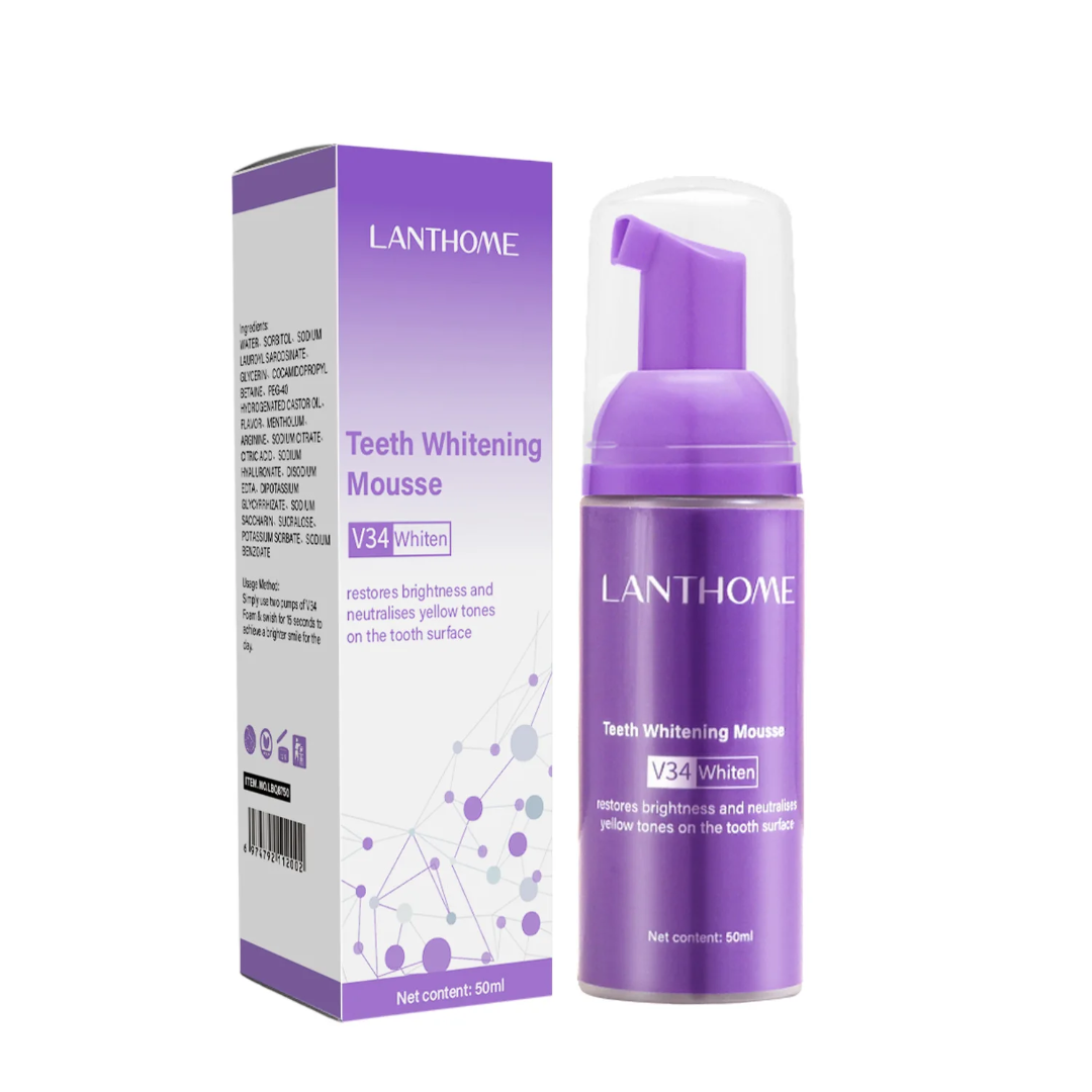 V34 Mousse Blanchiment Dentaire & Nettoyage Profond