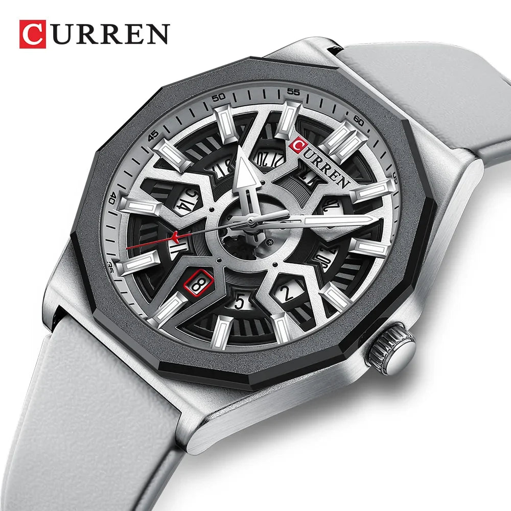 CURREN Montre Élégante pour Hommes