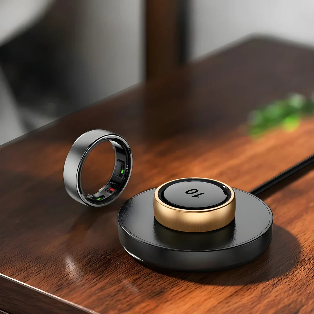 💍 Bague Connectée Étanche 🌧️ Suivi Santé & Sommeil – Modes Multi-Sport pour Hommes & Femmes 📊 Compatible QRing APP 📱