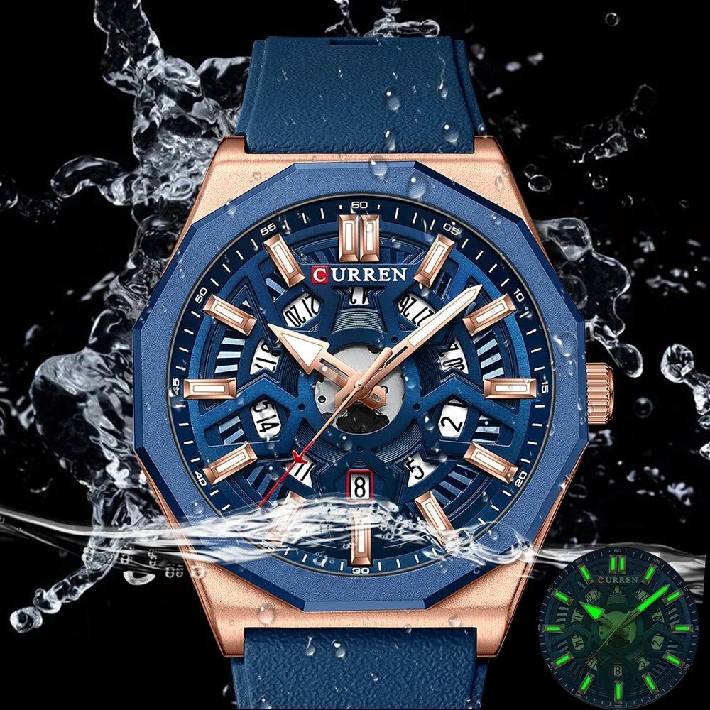 CURREN Montre Élégante pour Hommes