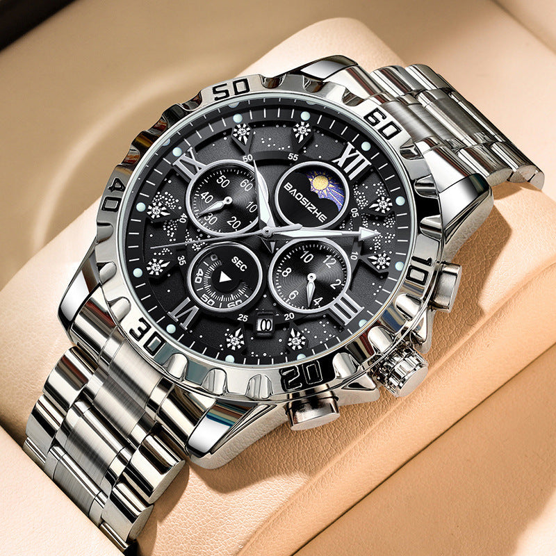 Montre à Quartz Automatique pour Homme – Élégance et Précision au Quotidien