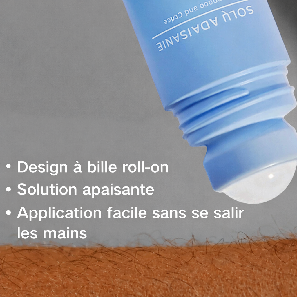 Roll-on -Solution apaisante pour l'épilation dépilatoire, lotion hydratante