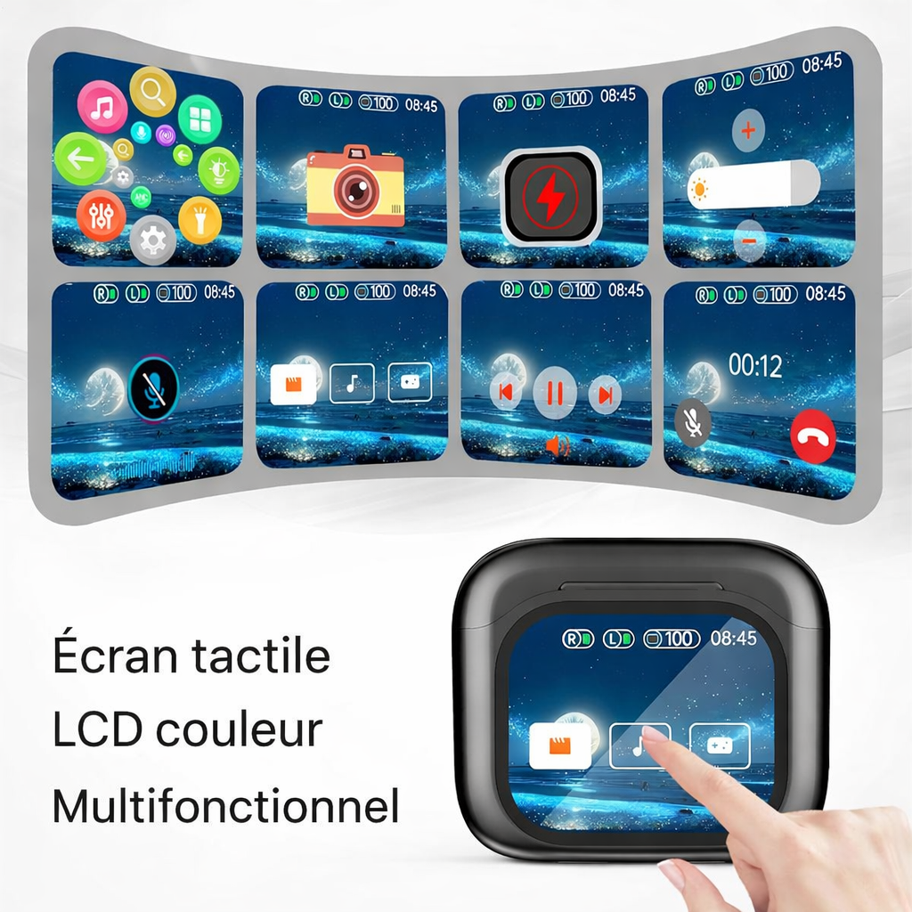 Écouteurs TWS de haute qualité Écran tactile