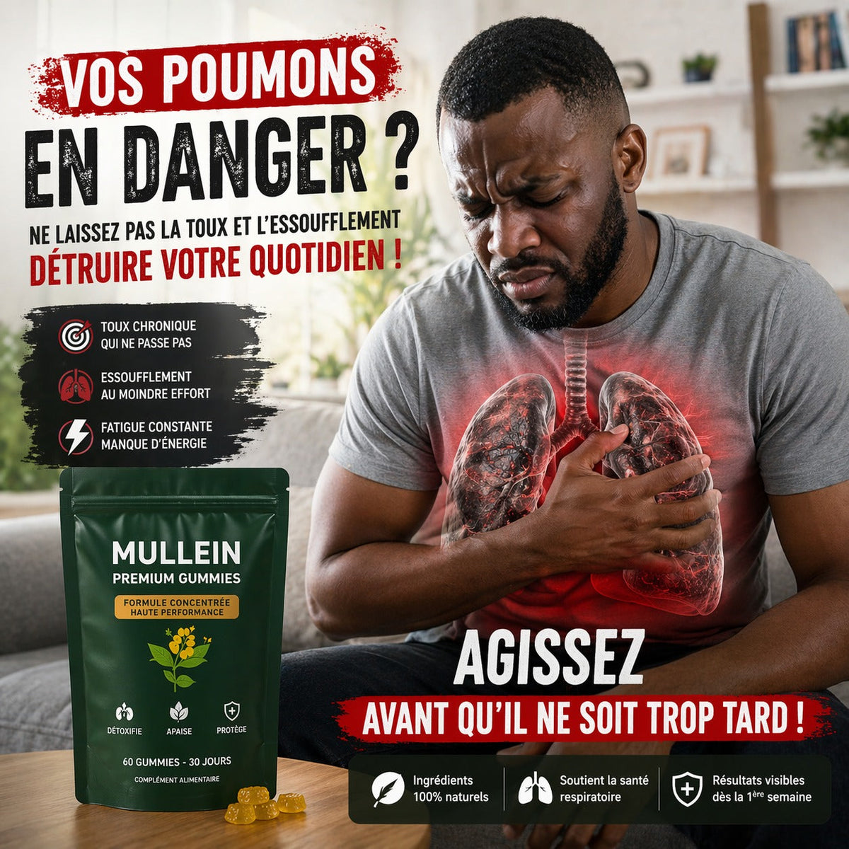 Mullein Gummies -complément alimentaire à base de plantes