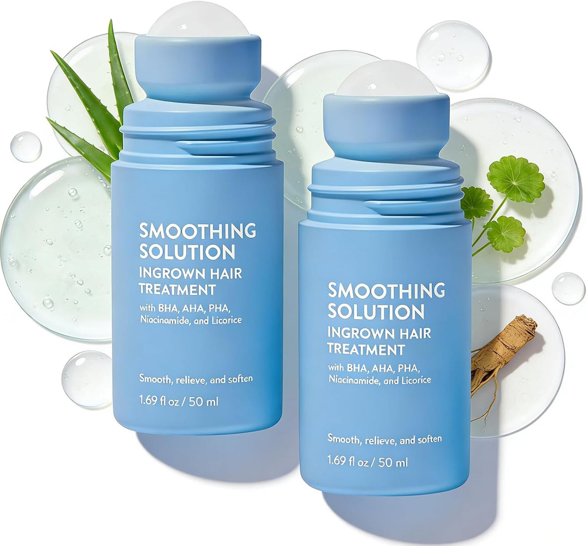 Roll-on -Solution apaisante pour l'épilation dépilatoire, lotion hydratante