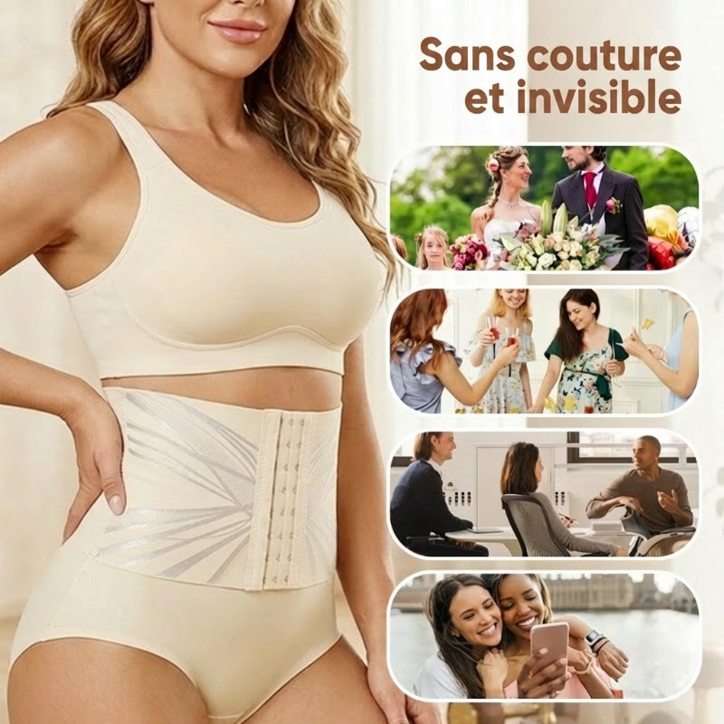 🔥Sous-vêtements taille haute ajustables avec effet push-up pour les fesses
