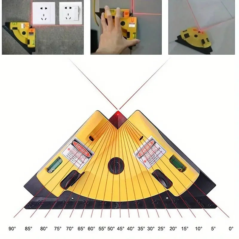 Niveau Laser 90° Haute Précision – Infrarouge pour Pose de Carrelage à Angle Droit