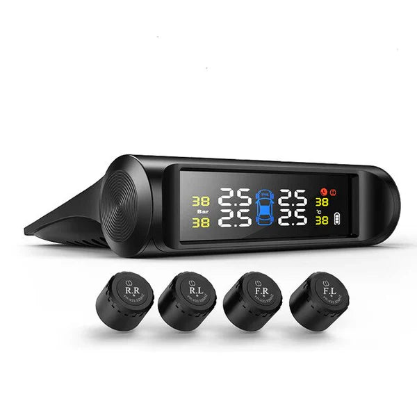 Système de Surveillance de Pression des Pneus TPMS 🚗 – Écran Digital avec Capteurs Externes