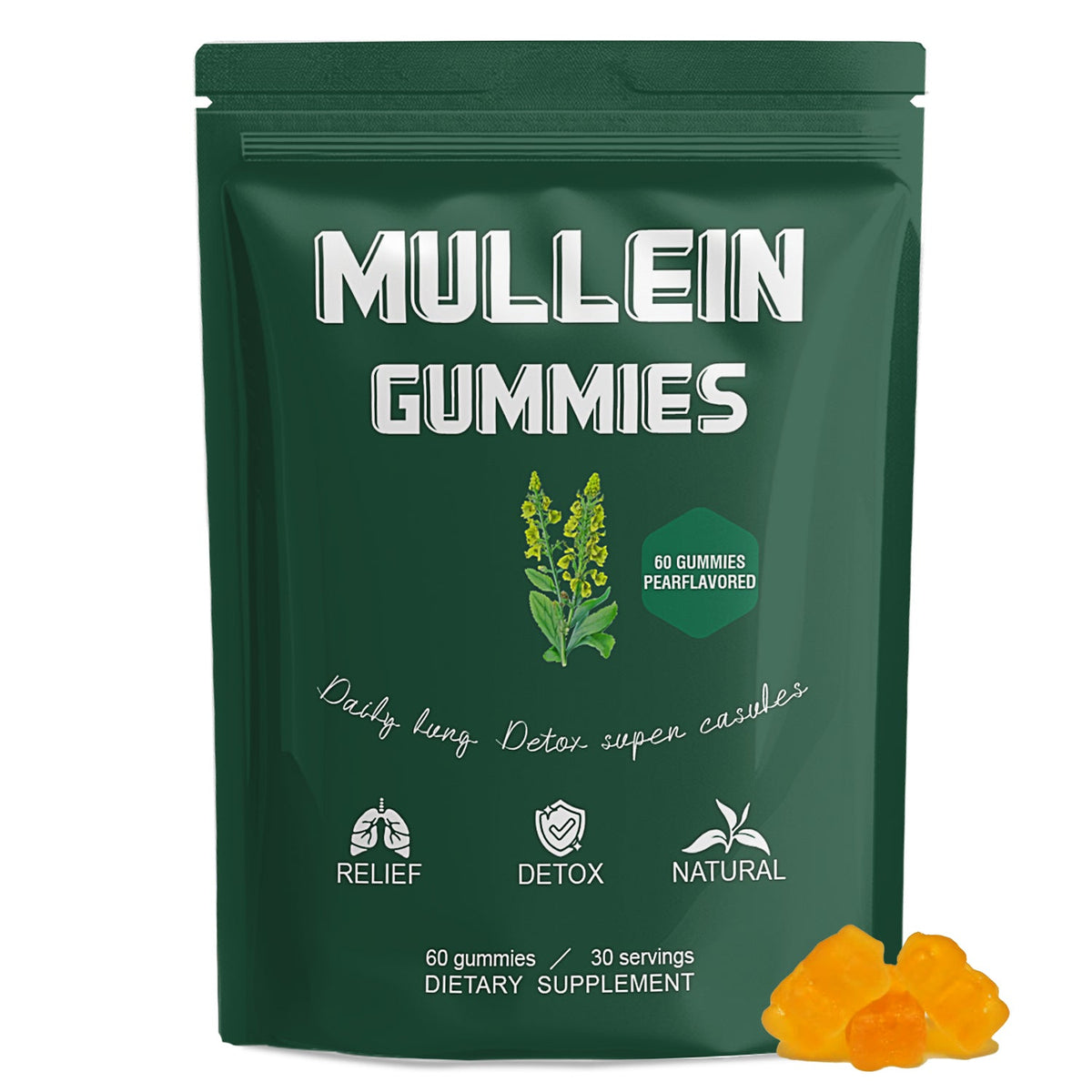 Mullein Gummies -complément alimentaire à base de plantes