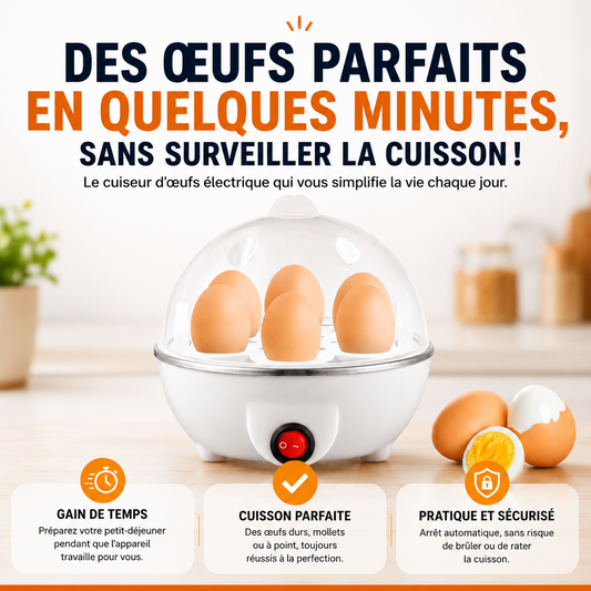Cuiseur à œufs multifonction – Mini machine petit-déjeuner à cuisson rapide