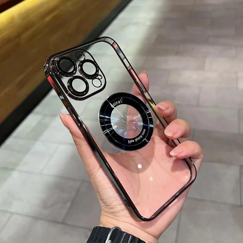 Coque de téléphone portable antichoc avec revêtement électroplaqué