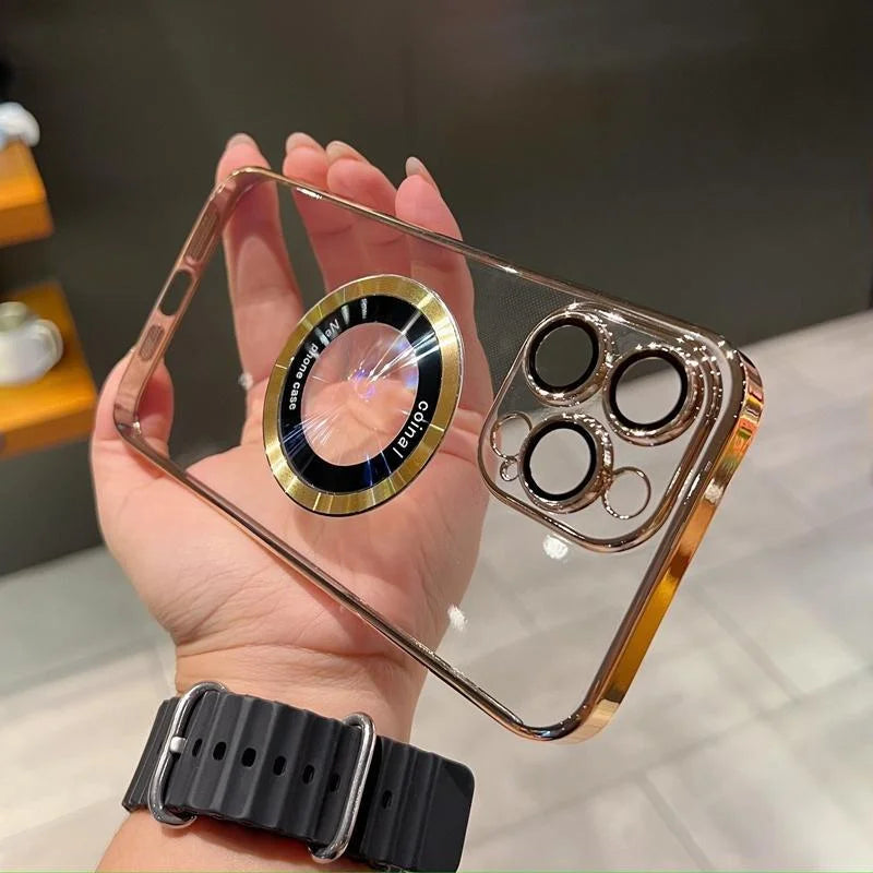 Coque de téléphone portable antichoc avec revêtement électroplaqué