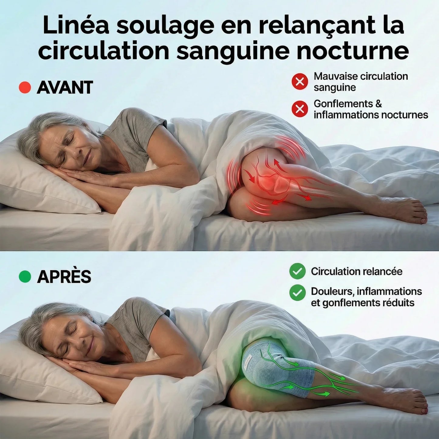 Genouillères de maintien en bambou