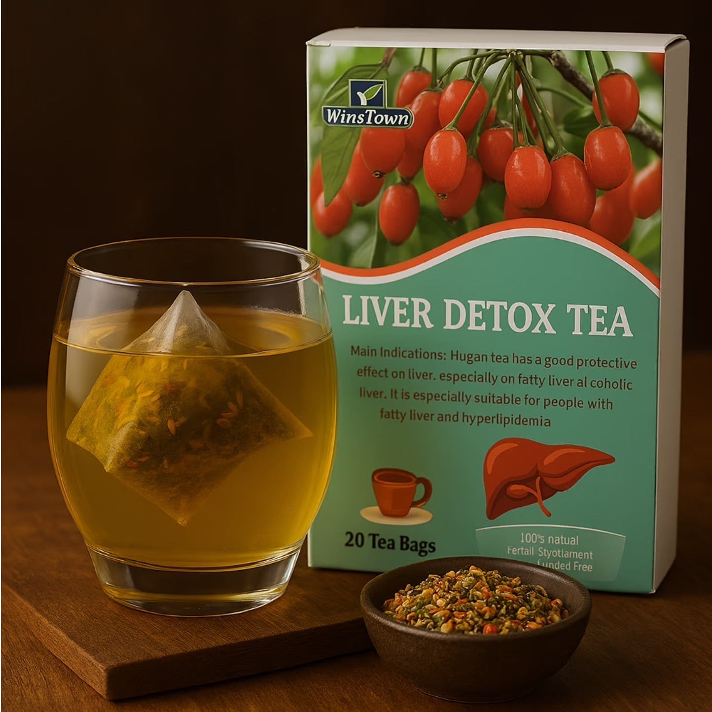 Thé Herbal Anti-Toxique pour la Détoxification du Foie Cm