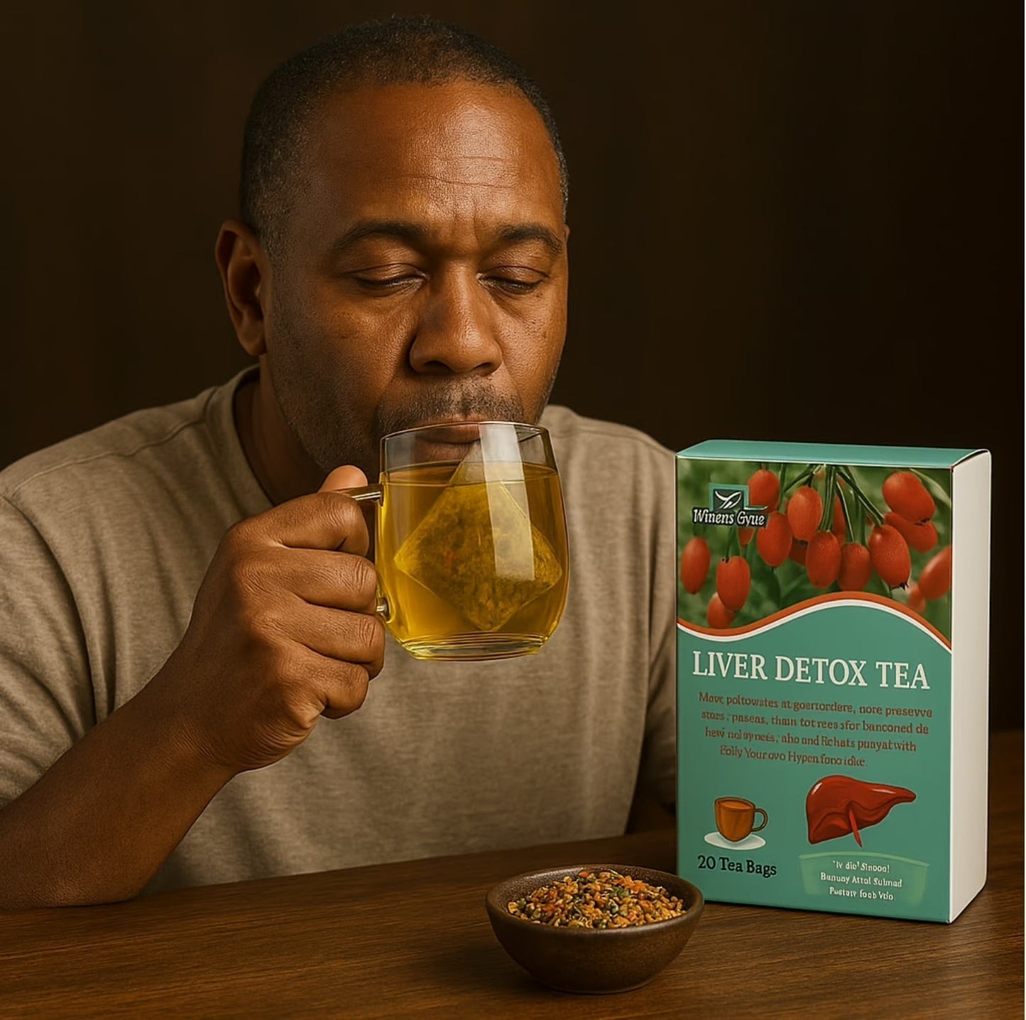 Thé Herbal Anti-Toxique pour la Détoxification du Foie Cm