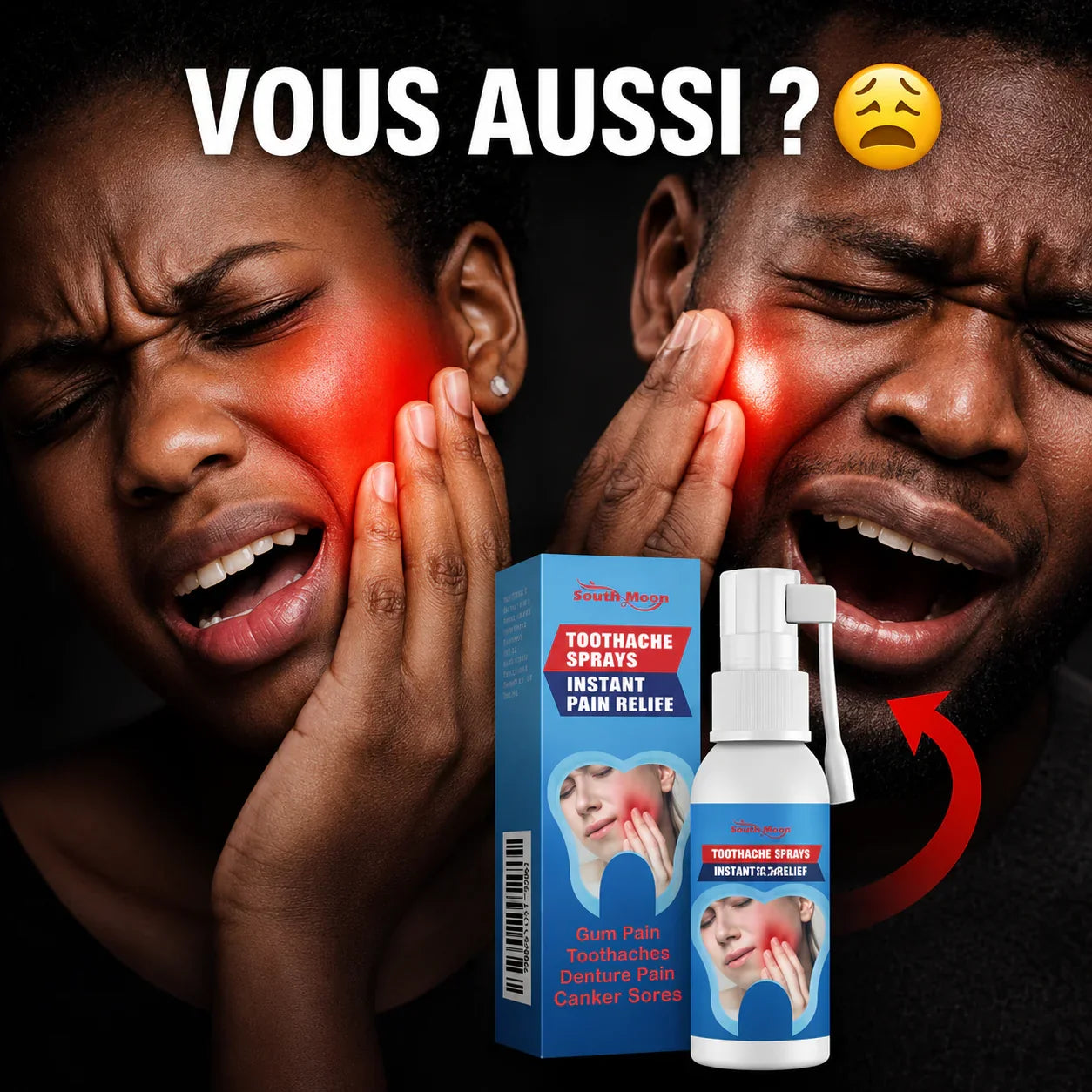Spray Anti-Douleur Dentaire Express — Soulagement en Quelques Secondes Cm