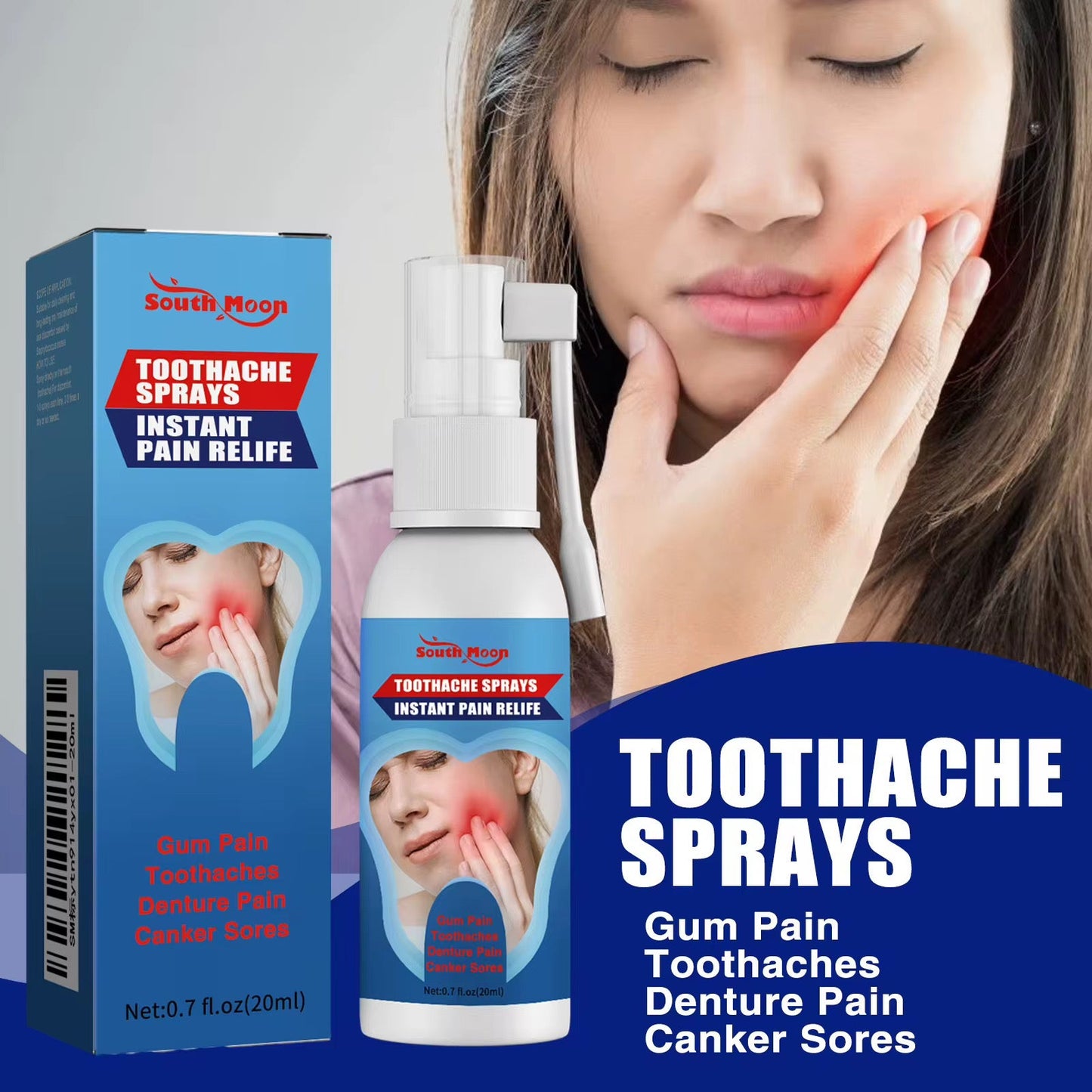 Spray Anti-Douleur Dentaire Express — Soulagement en Quelques Secondes Cm