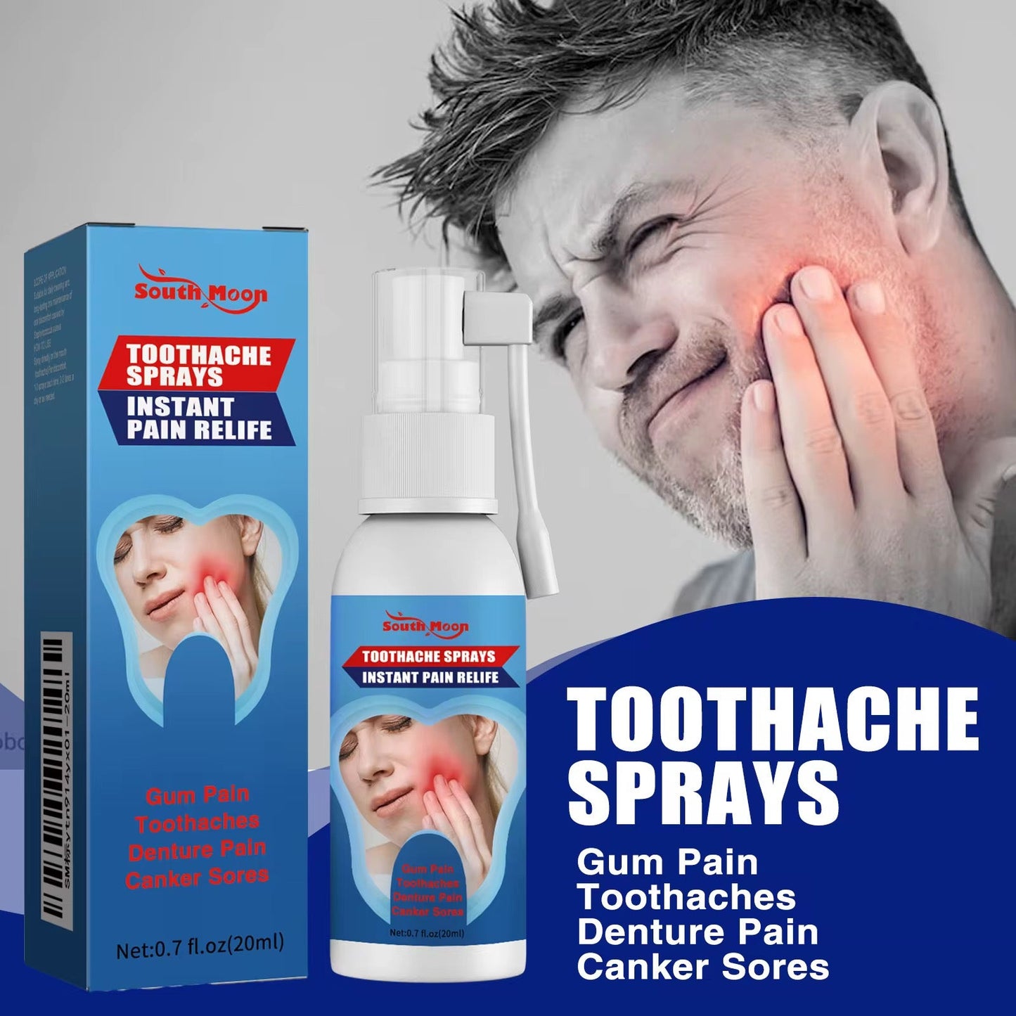 Spray Anti-Douleur Dentaire Express — Soulagement en Quelques Secondes Cm