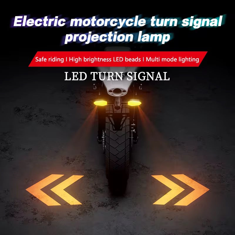 Clignotant LED pour Moto avec Projection au Sol