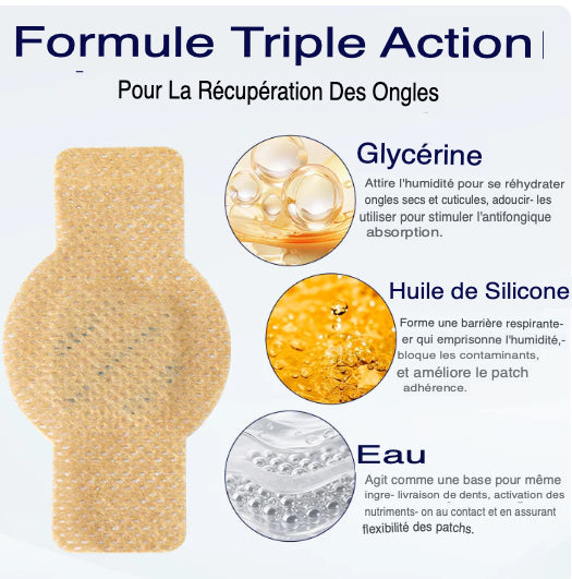 SleepCure  Patch réparateur antifongique pour les ongles