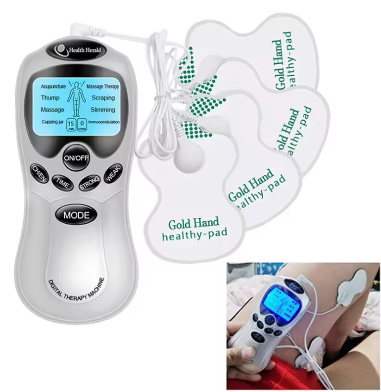 Appareil de Massage Électrique à 8 Électrodes ⚡ – Stimulation Nerveuse pour Soulager les Douleurs du Dos et des Muscles