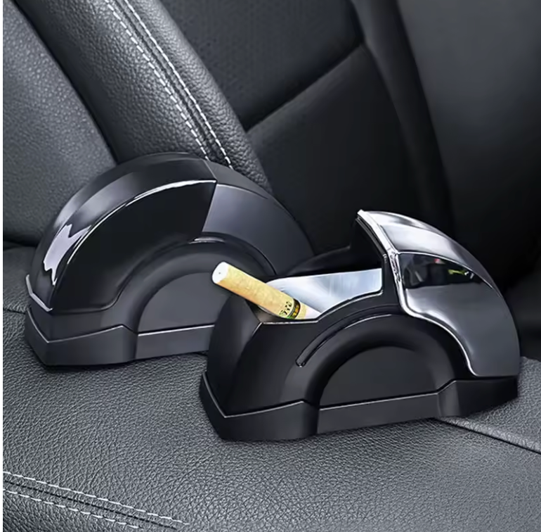 Cendrier de Voiture Portable 🚗 – Antivent & Anti-Odeur de Cigarette