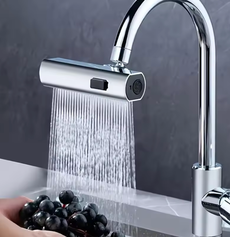 Adaptateur de Robinet Multifonctionnel 🚰 – Bec Rotatif à 360° avec Design Anti-Éclaboussures