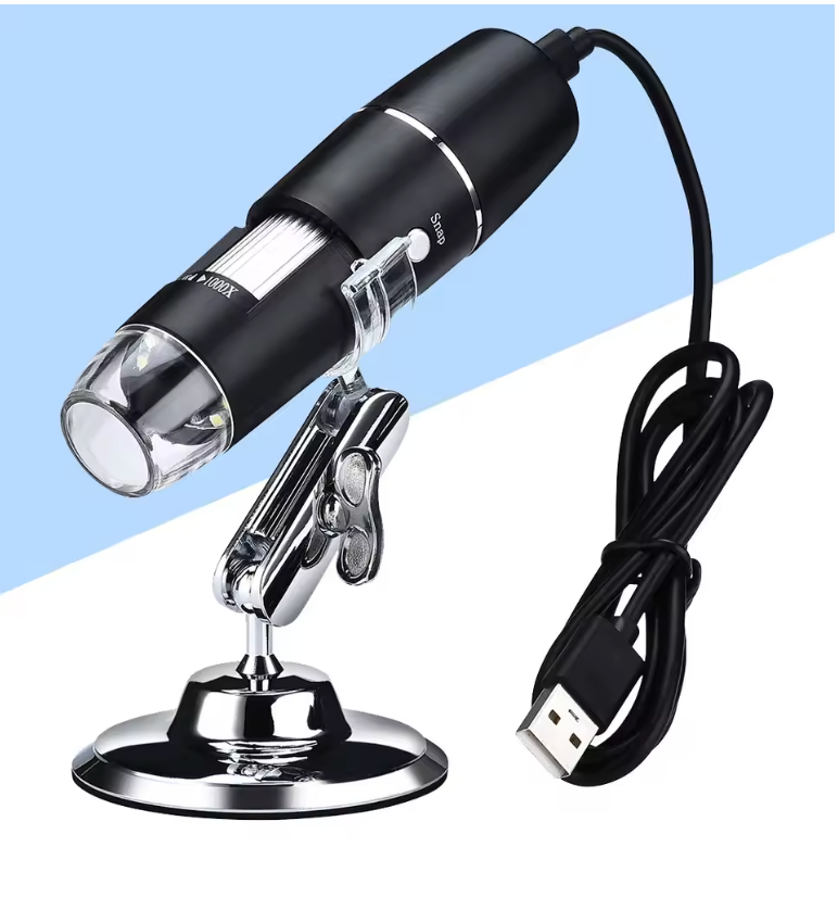 📱 Microscope Portable Connecté à Votre Téléphone 🔍 Grossissement 50x à 1600x – Explorez l’Invisible en Haute Précision ✨