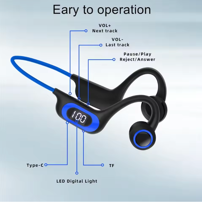 🎧 Casque Bluetooth à Conduction Osseuse G3 – Écouteurs Sport Sans Fil à Crochet d’Oreille pour un Son Cristallin & Un Confort Absolu ✨