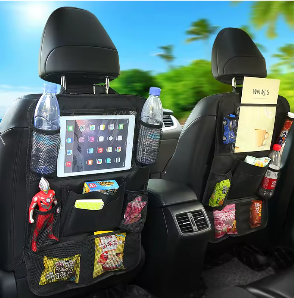 🚗 Organisateur de Siège Arrière Multi-Poches 🎒 Rangement Intelligent, Pratique & Gain de Place pour un Intérieur Toujours Ordonné ✨