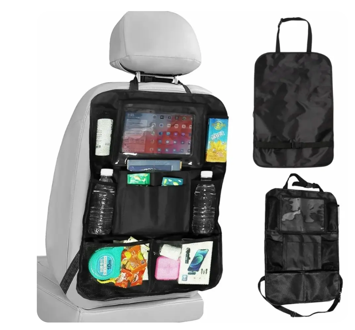 🚗 Organisateur de Siège Arrière Multi-Poches 🎒 Rangement Intelligent, Pratique & Gain de Place pour un Intérieur Toujours Ordonné ✨