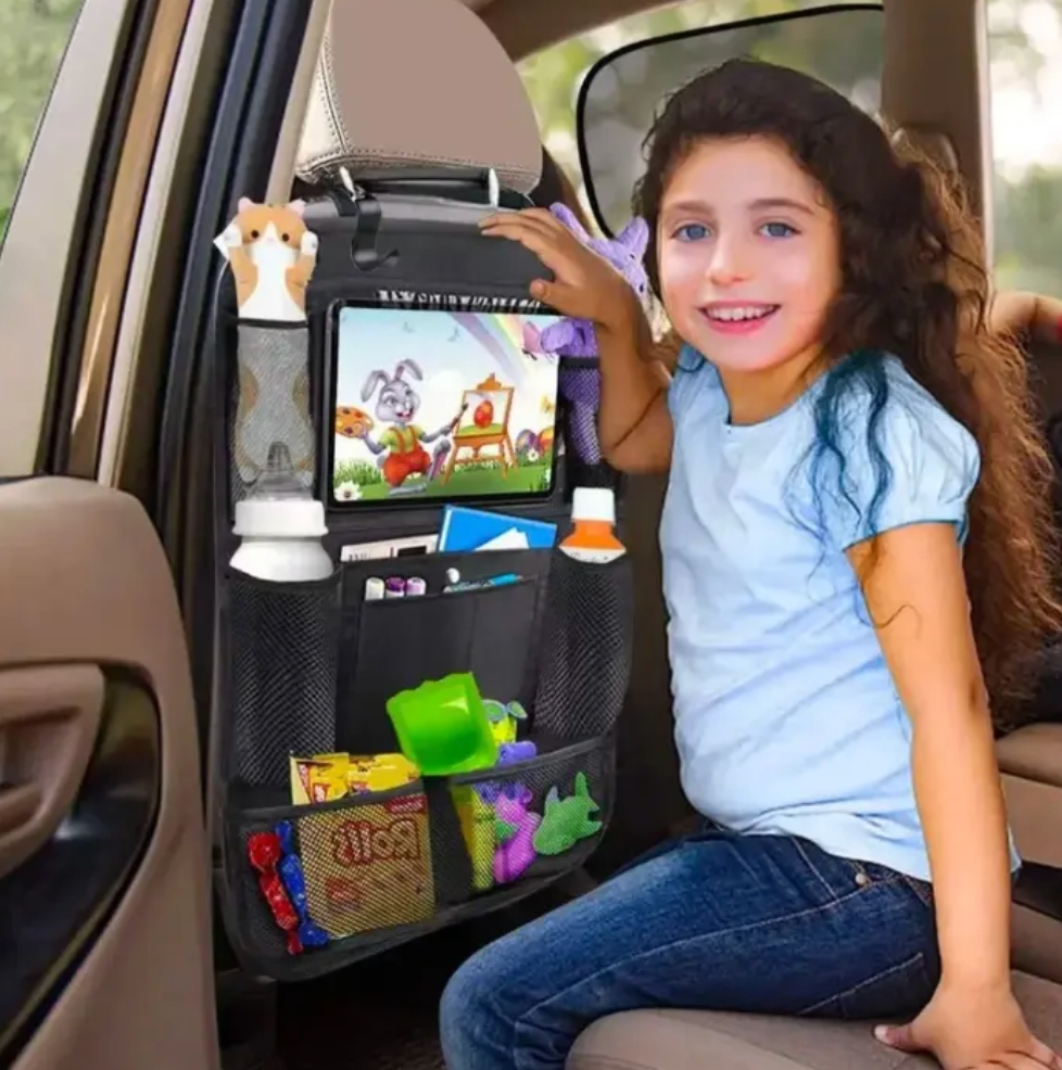 🚗 Organisateur de Siège Arrière Multi-Poches 🎒 Rangement Intelligent, Pratique & Gain de Place pour un Intérieur Toujours Ordonné ✨