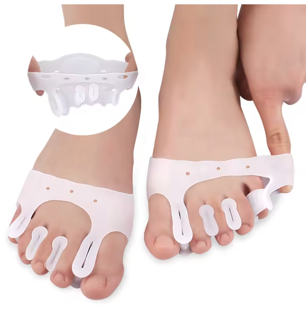 🦶 Séparateurs d’Orteils en Silicone 👣 Coussinets Orthopédiques Métatarsiens – Alignement Doux, Réduction de Pression & Confort au Quotidien ✨
