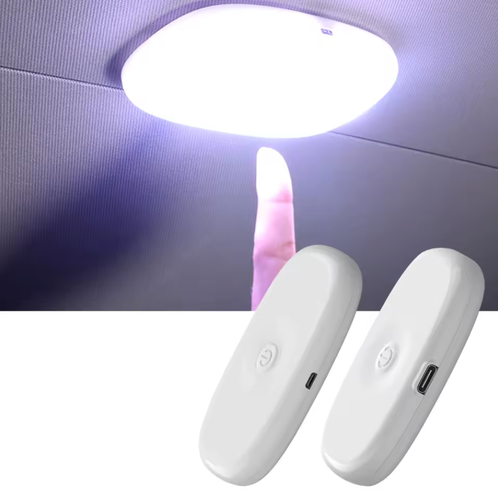 🚗 Lampe Intérieure Magnétique Portable pour Voiture 💡 Éclairage Polyvalent, Rechargeable & Facile à Fixer ✨
