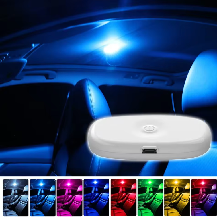 🚗 Lampe Intérieure Magnétique Portable pour Voiture 💡 Éclairage Polyvalent, Rechargeable & Facile à Fixer ✨