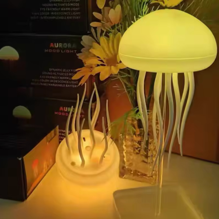 🪼 Veilleuse Méduse Lumineuse ✨ Ambiance Apaisante & Effet Aquatique Magique pour Chambre et Décoration 🌙