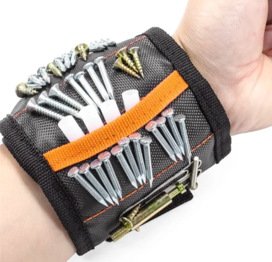 🧲 Bracelet Magnétique de Bricolage 🛠️ Porte-Vis et Outils Pratique – Travail Plus Rapide et Mains Libres ✨