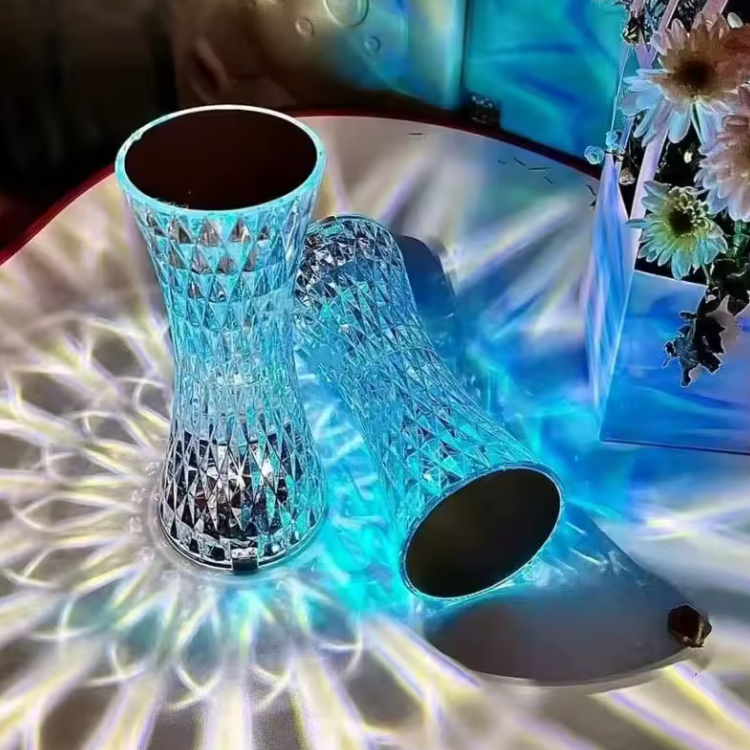 💎 Lampe Cristal RGB ✨ Éclairage Multicolore Élégant pour une Ambiance Moderne et Féérique 🌈