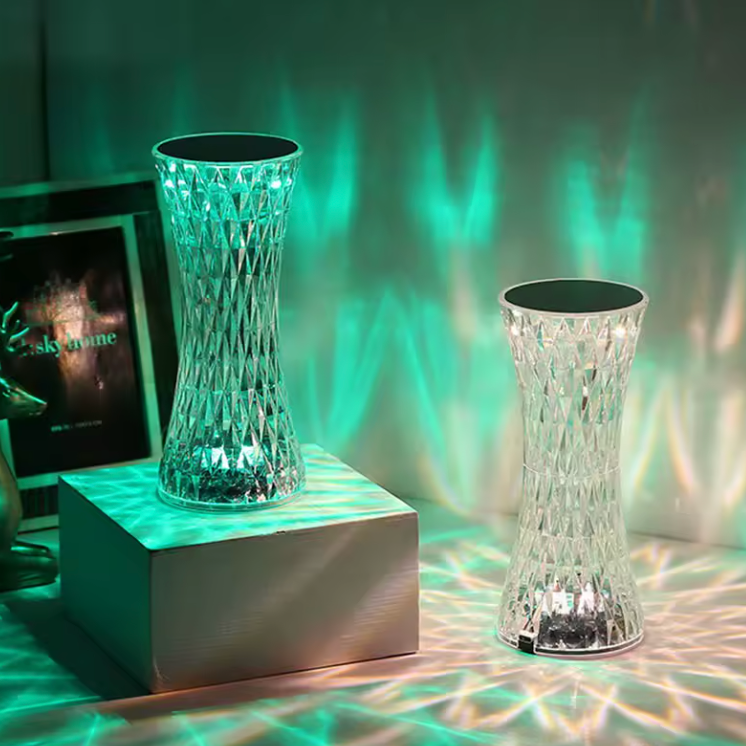 💎 Lampe Cristal RGB ✨ Éclairage Multicolore Élégant pour une Ambiance Moderne et Féérique 🌈