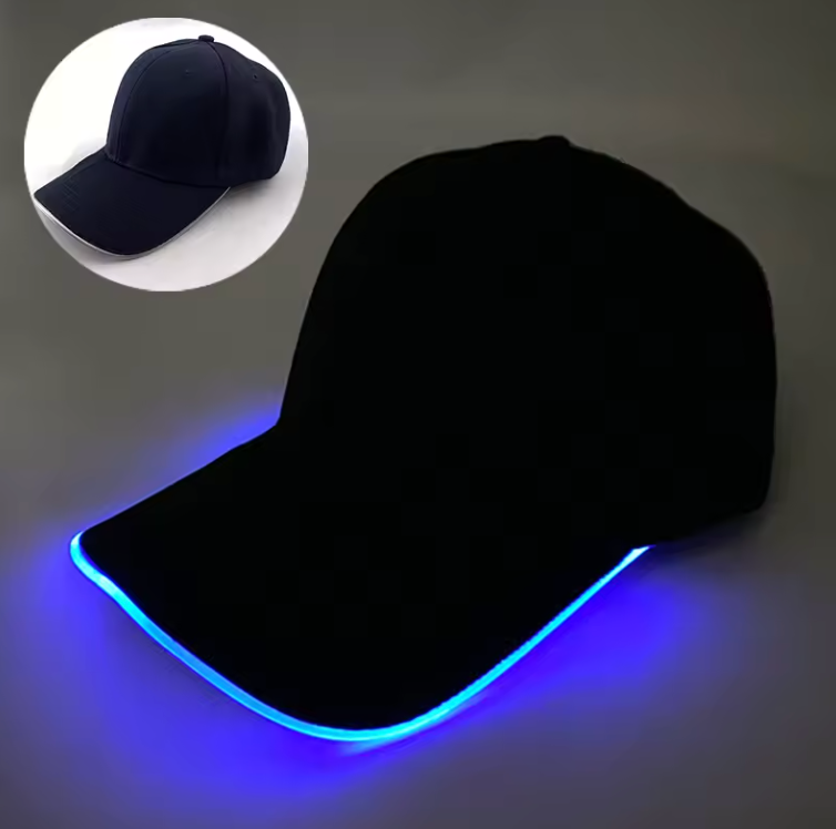 🧢 Casquette LED Lumineuse ✨ Éclairage Stylé & Sécurité Visible de Nuit 🌙