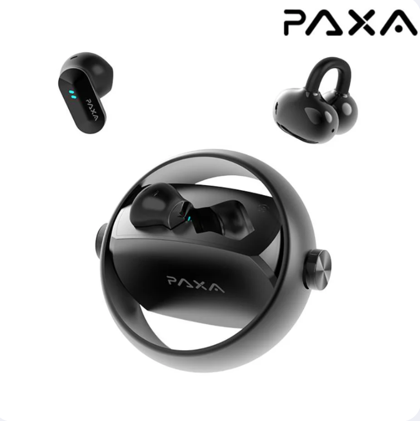 🎧 🎧 PAXA Ctbuds 6.0 – 2 Paires d’Écouteurs Sans Fil dans un Seul Boîtier | Double Style : Intra-auriculaire & Clip d’Oreille