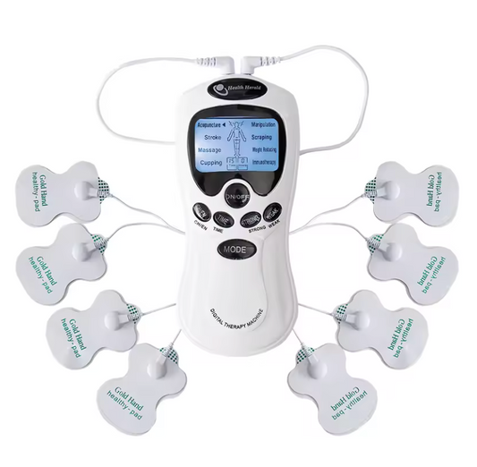 Appareil de Massage Électrique à 8 Électrodes ⚡ – Stimulation Nerveuse pour Soulager les Douleurs du Dos et des Muscles