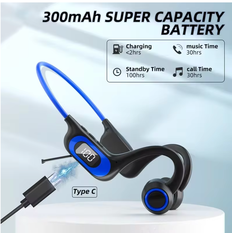 🎧 Casque Bluetooth à Conduction Osseuse G3 – Écouteurs Sport Sans Fil à Crochet d’Oreille pour un Son Cristallin & Un Confort Absolu ✨